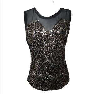 XOXO Sequence Mesh Tank top